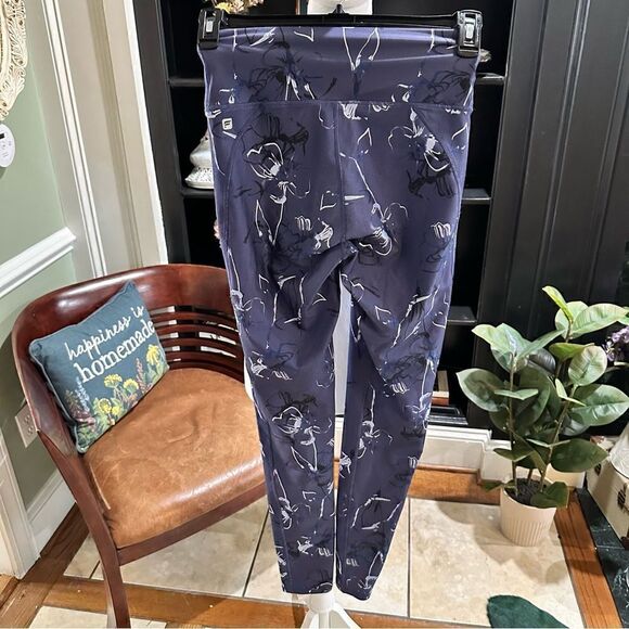 Fabletics Purple Floral High Rise Leggings Size Small - Picture 4 of 8